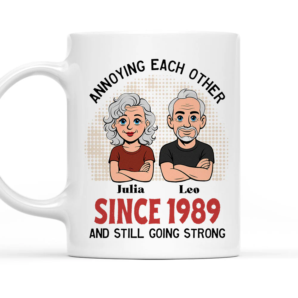 Together Forever Retro - Personalized Custom Coffee Mug
