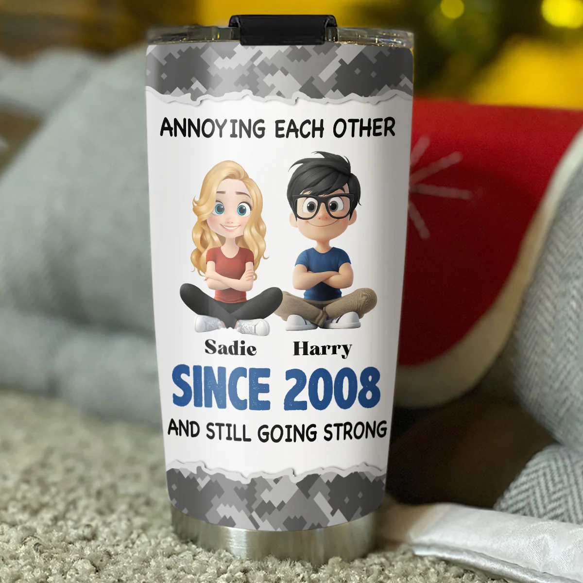 Together Forever Version 2 - Personalized Custom Tumbler - Image 4