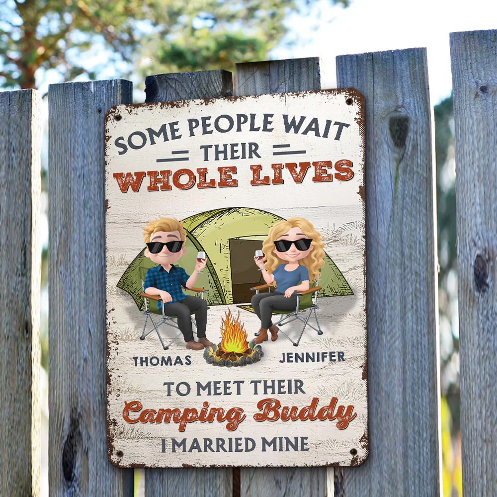 Together In Every Campfire Night - Personalized Custom Metal Sign - Image 4