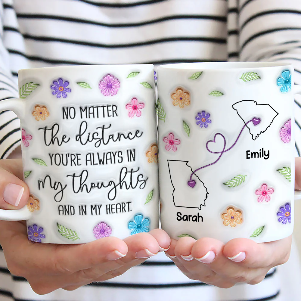 Together In Spirit And Heart - Personalized Custom 3D Inflated Effect Mug - Image 2