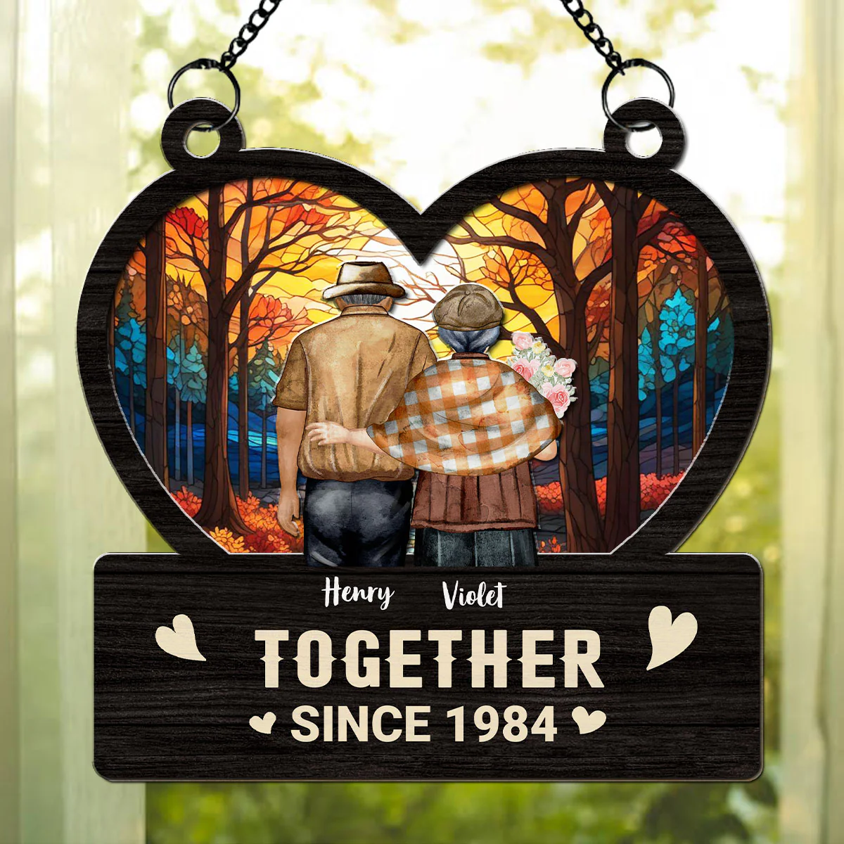 Together Love - Personalized Custom Suncatcher - Image 3