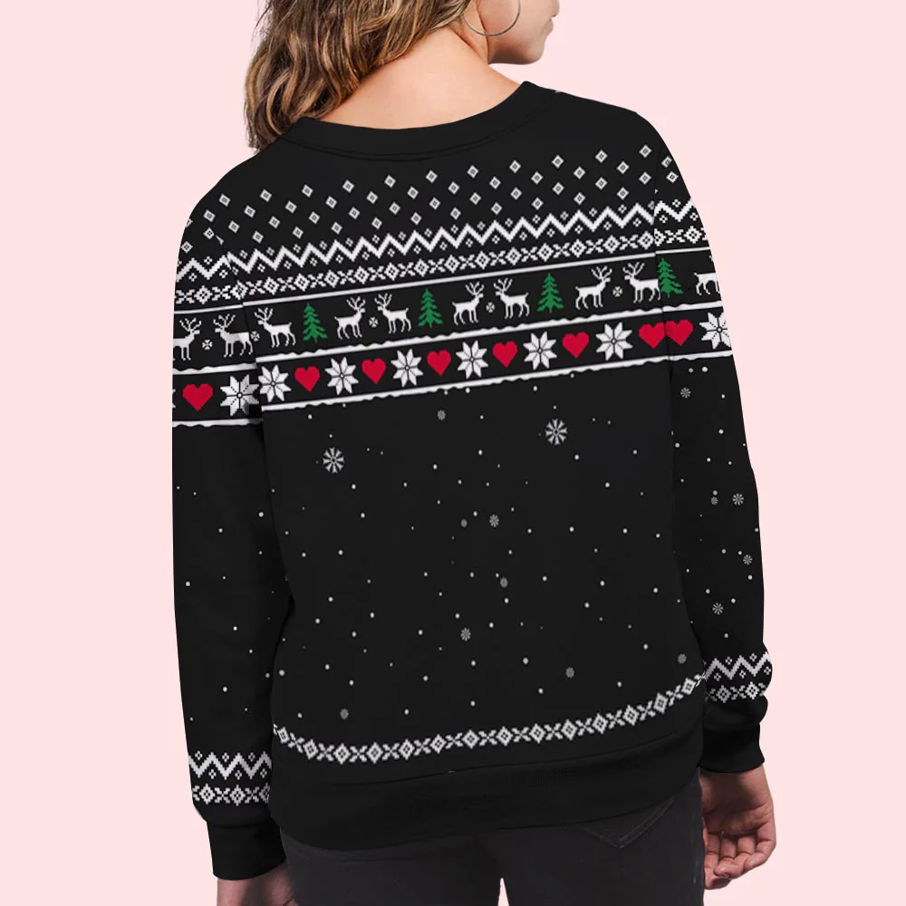 Couple Together - Personalized Custom All-Over-Print Sweatshirt - Image 5