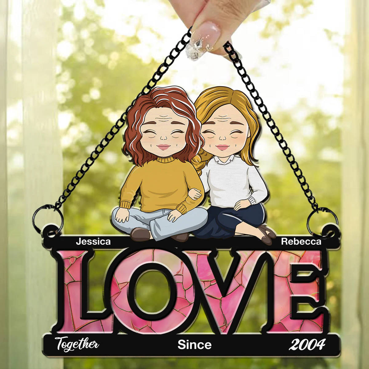 Together - Personalized Custom Suncatcher - Image 2