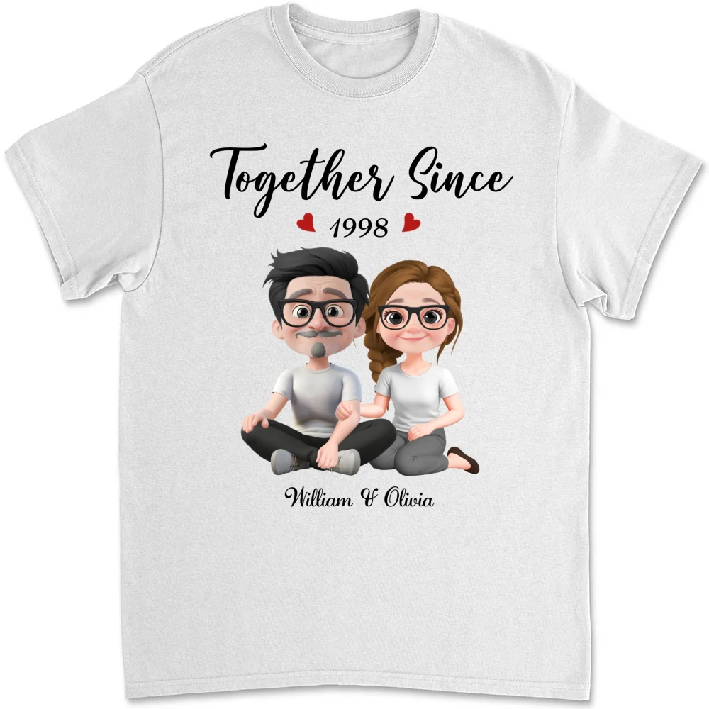 Together Since Husband Wife - Personalized Custom Shirt - Image 11