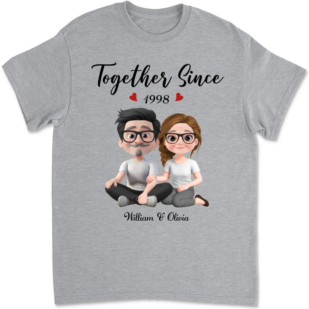 Together Since Husband Wife - Personalized Custom Shirt - Image 12