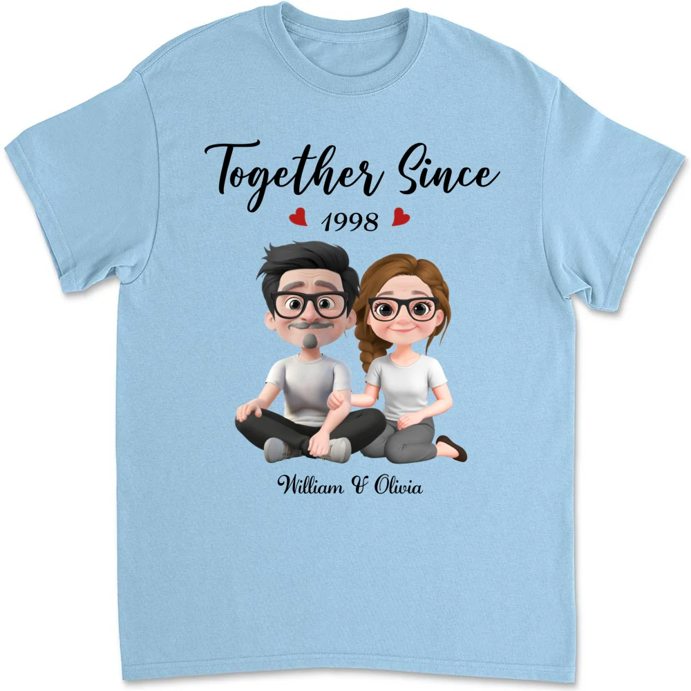 Together Since Husband Wife - Personalized Custom Shirt - Image 13