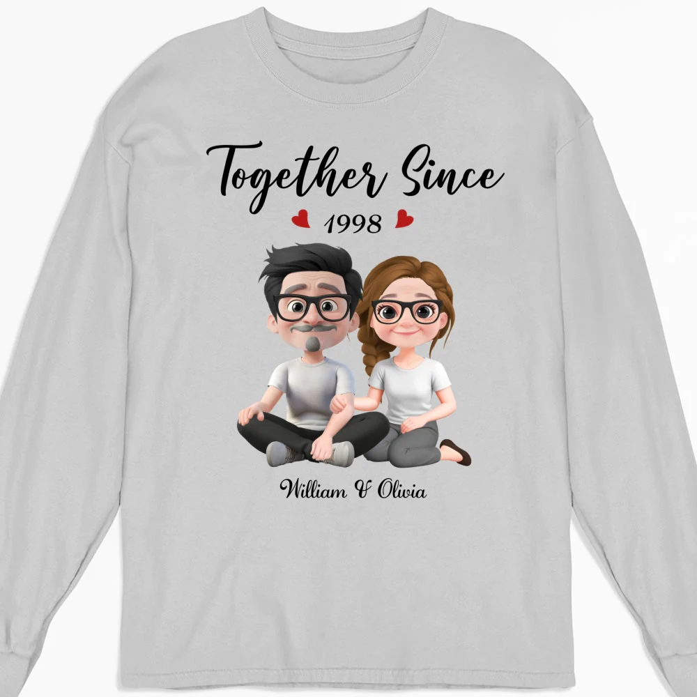 Together Since Husband Wife - Personalized Custom Shirt - Image 16