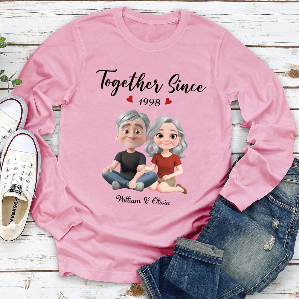 Together Since Husband Wife - Personalized Custom Shirt - Image 6