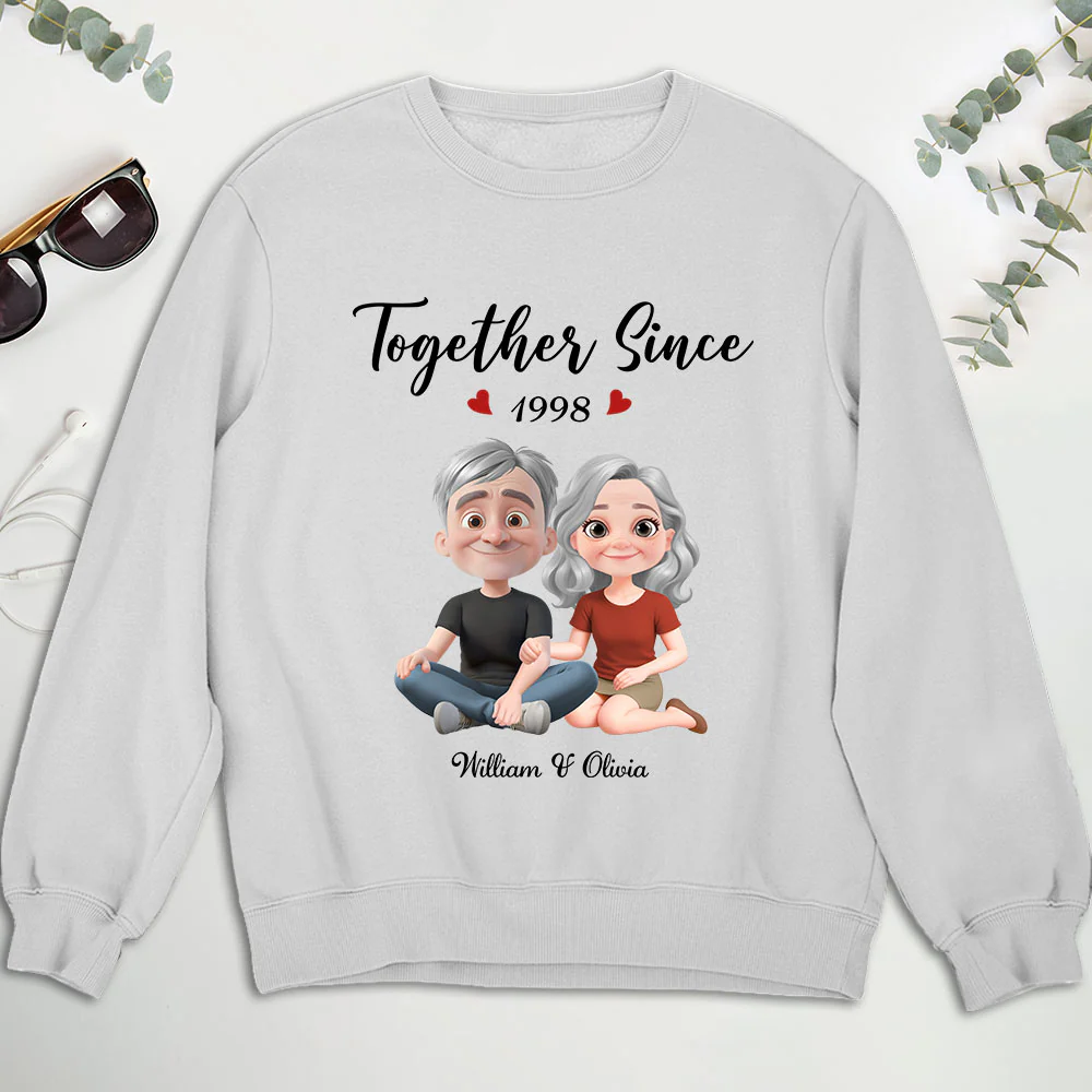 Together Since Husband Wife - Personalized Custom Shirt - Image 7