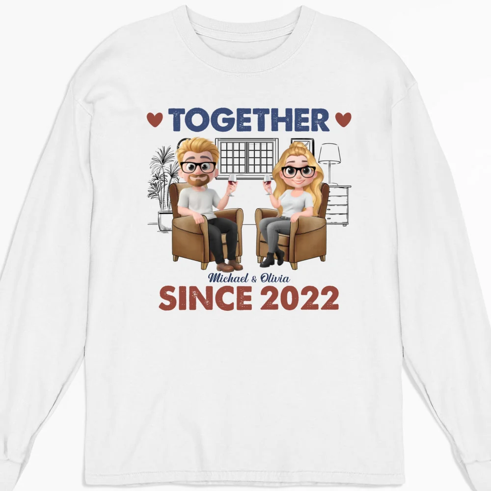 Together Since Husband Wife - Personalized Custom Shirt - Image 13