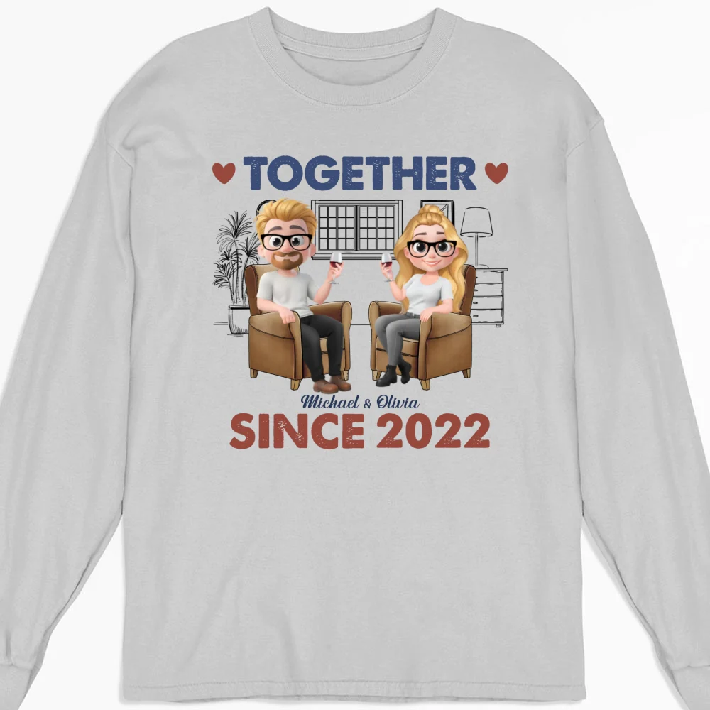 Together Since Husband Wife - Personalized Custom Shirt - Image 14