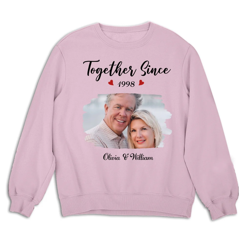 Together Since Husband Wife Photo - Personalized Custom Shirt - Image 17