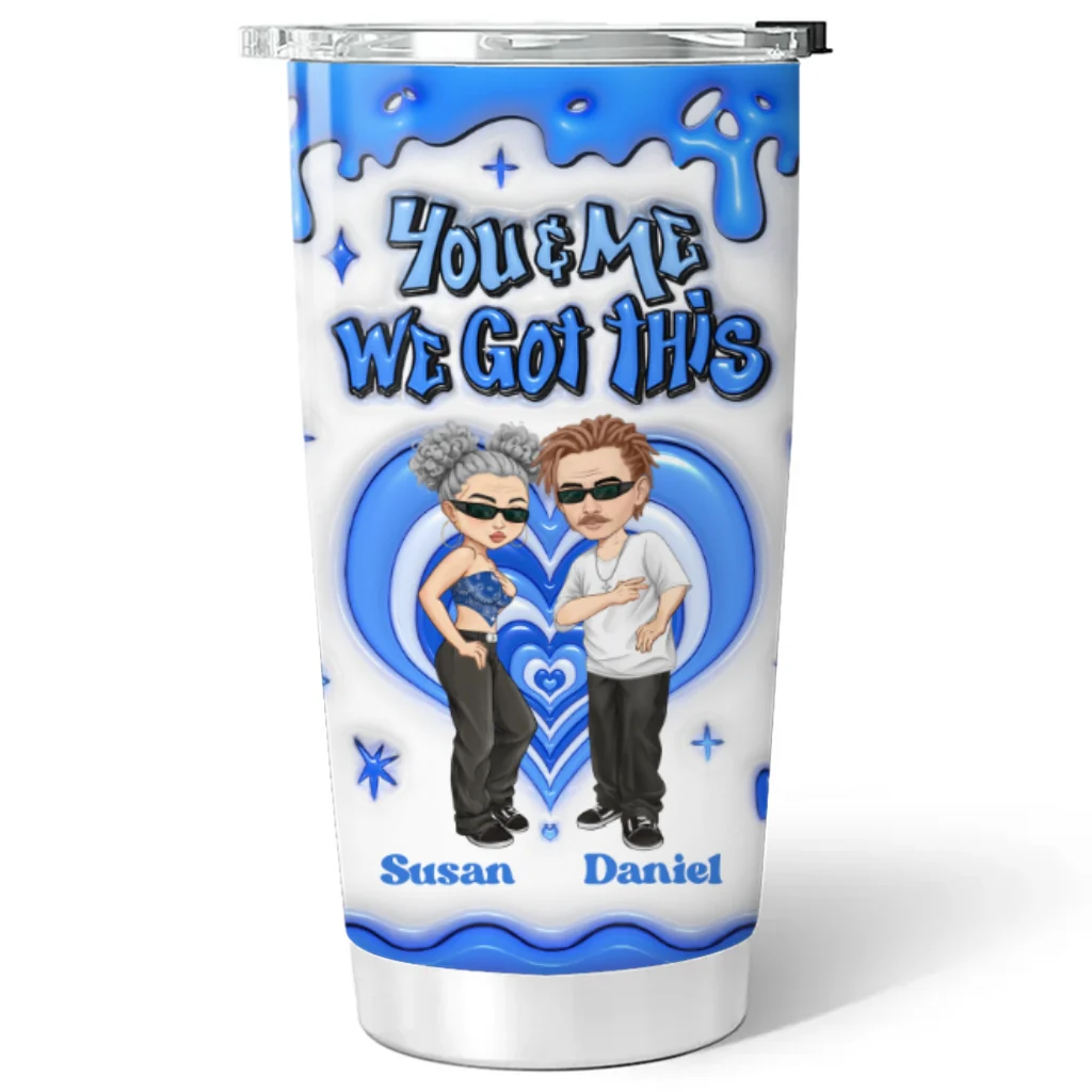 Together Since - Personalized Custom 3D Inflated Effect Tumbler - Image 6