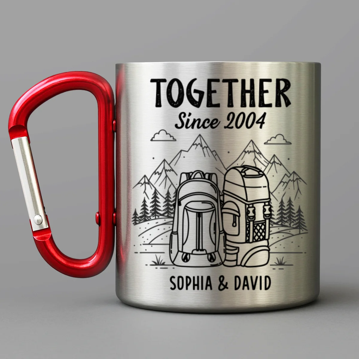 Together Since - Personalized Custom Carabiner Mug - Image 6