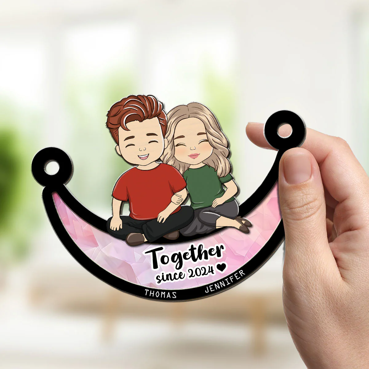 Together Since - Personalized Custom Suncatcher - Image 2