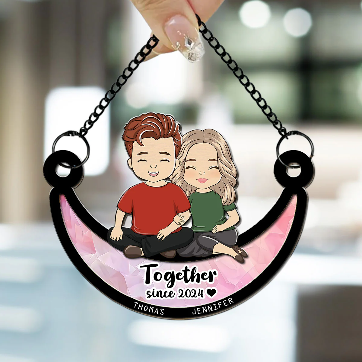 Together Since - Personalized Custom Suncatcher - Image 3