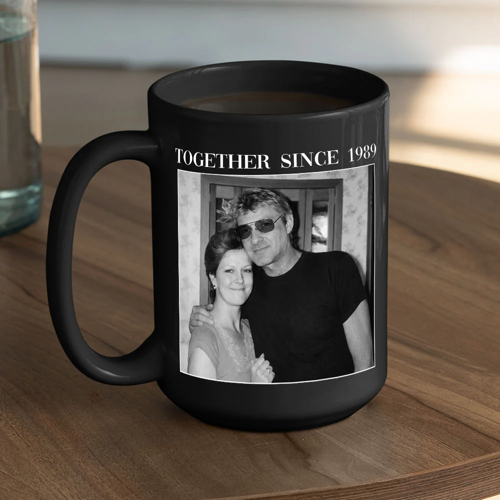 Together Since Vintage  - Personalized Custom Coffee Mug - Image 3