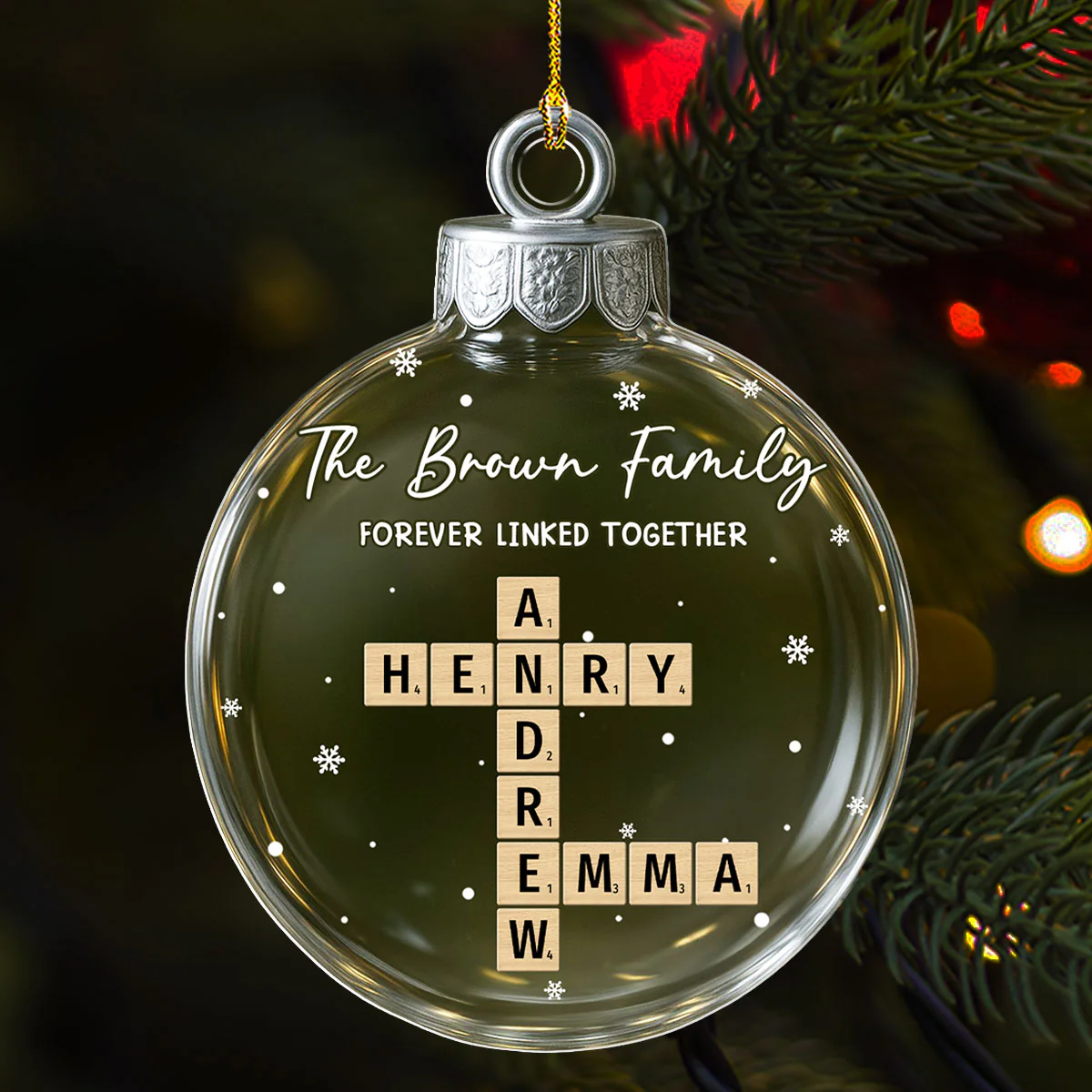 Together Through The Same Roots - Personalized Custom 3D Effect Acrylic Ornament - Image 4