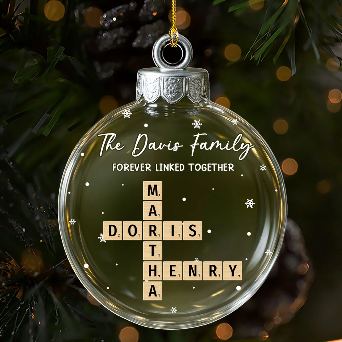 Together Through The Same Roots - Personalized Custom 3D Effect Acrylic Ornament - Image 5