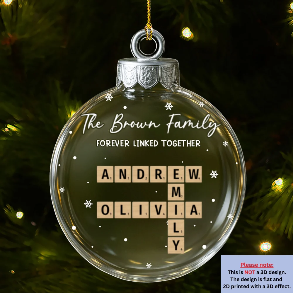 Together Through The Same Roots - Personalized Custom 3D Effect Acrylic Ornament - Image 7