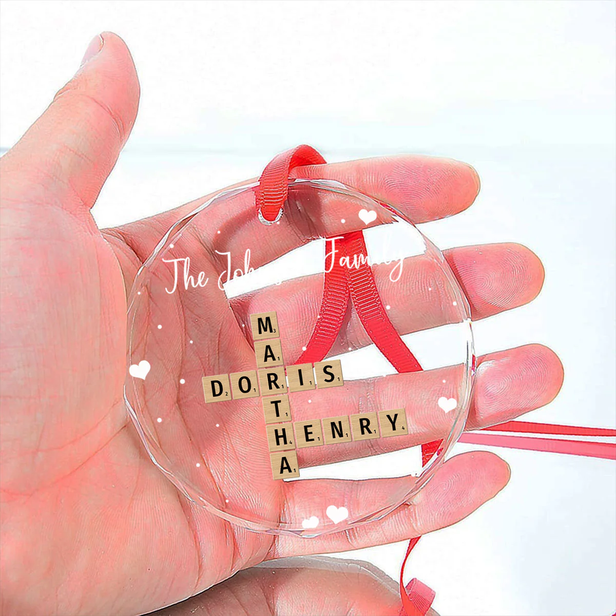 Together We Complete The Puzzle - Personalized Custom Glass Ornament - Image 5