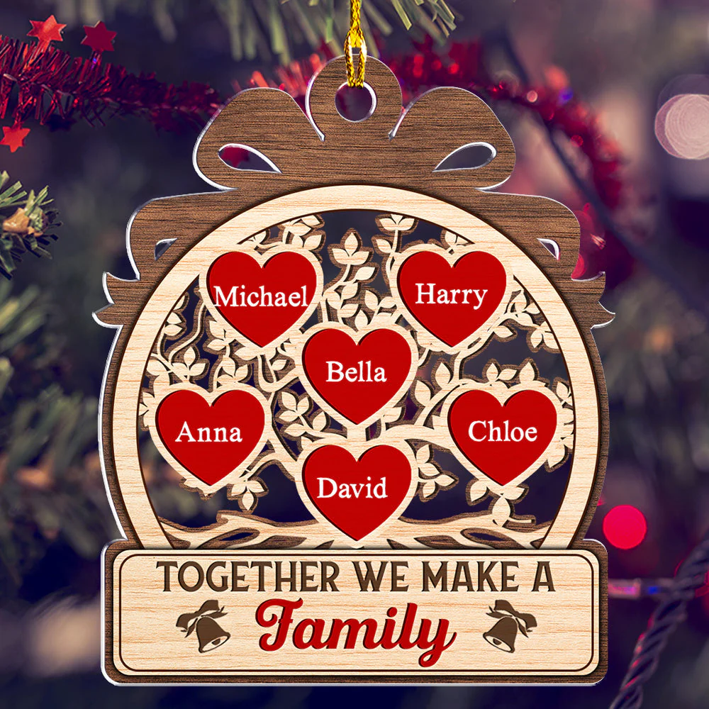 Together We Make - Personalized Custom Acrylic Ornament - Image 3