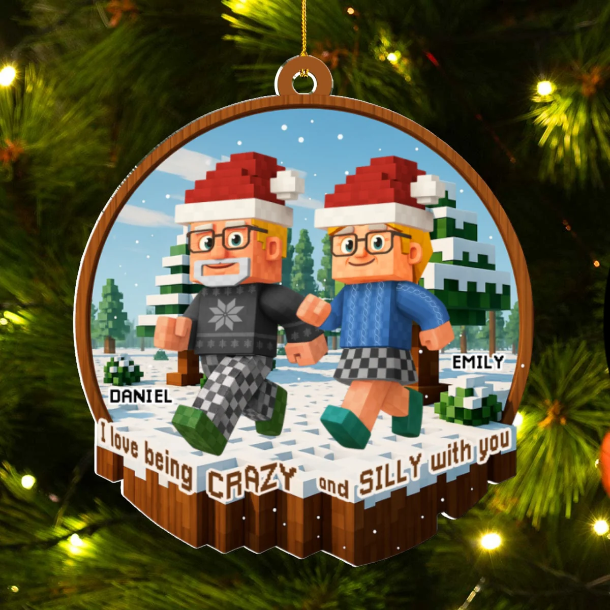 Together We Make Us - Personalized Custom Acrylic Ornament - Image 6