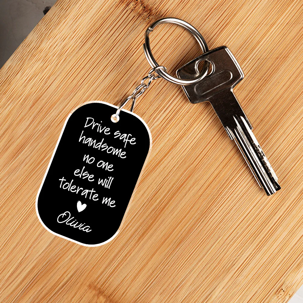 Tolerate Me - Personalized Custom Acrylic Keychain - Image 2