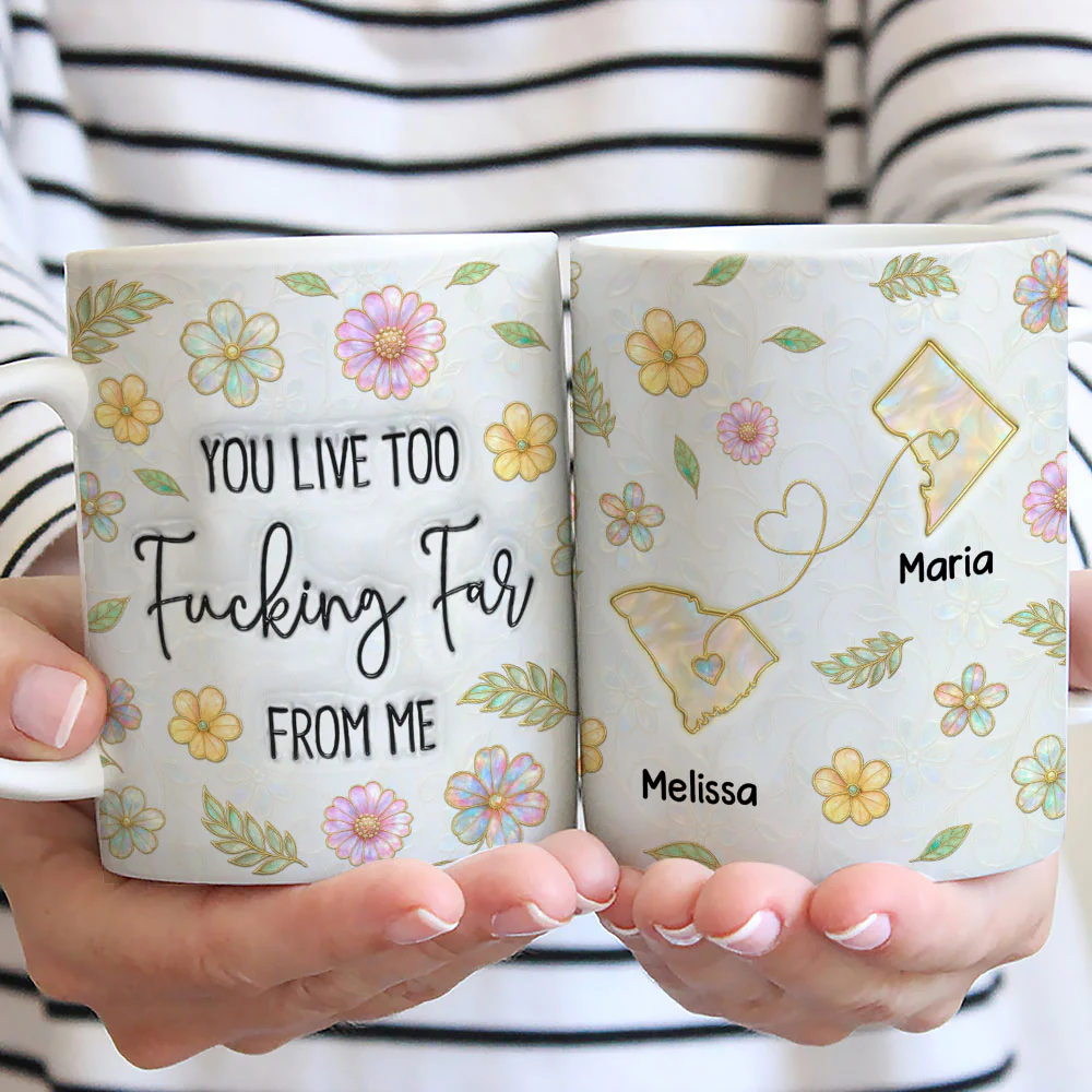 Too Many Miles Between Us - Personalized Custom 3D Inflated Effect Coffee Mug - Image 3