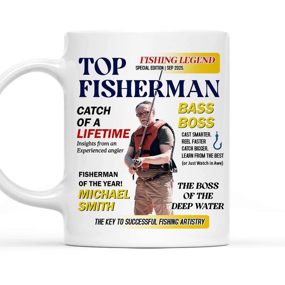 Top Fishermen - Personalized Custom Coffee Mug