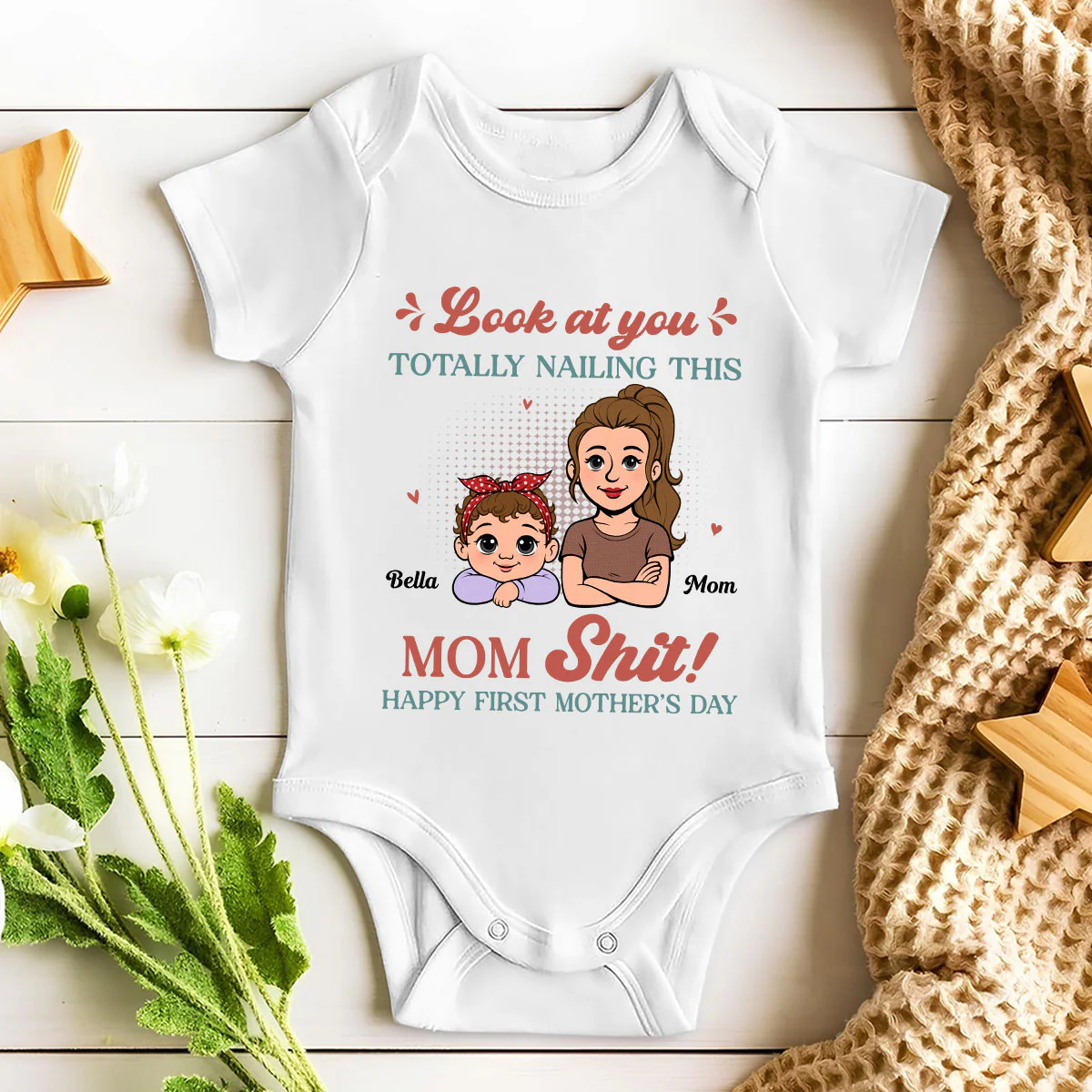 Totally Nailing This - Personalized Custom Baby Onesie - Image 3