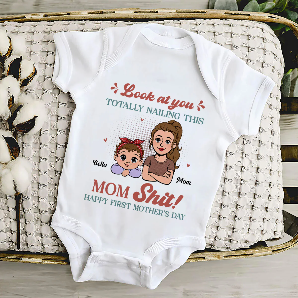 Totally Nailing This - Personalized Custom Baby Onesie - Image 5