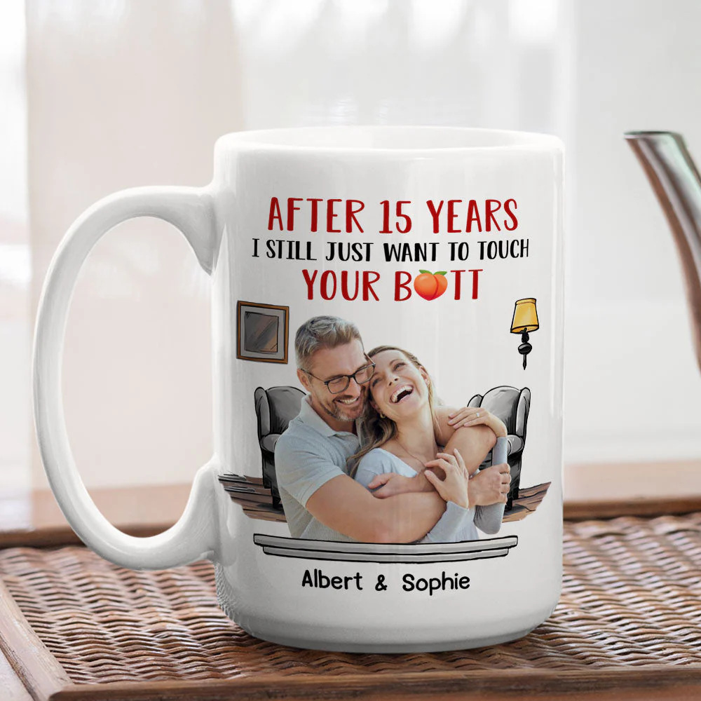 Touch Your Butt - Personalized Custom Coffee Mug - Image 3