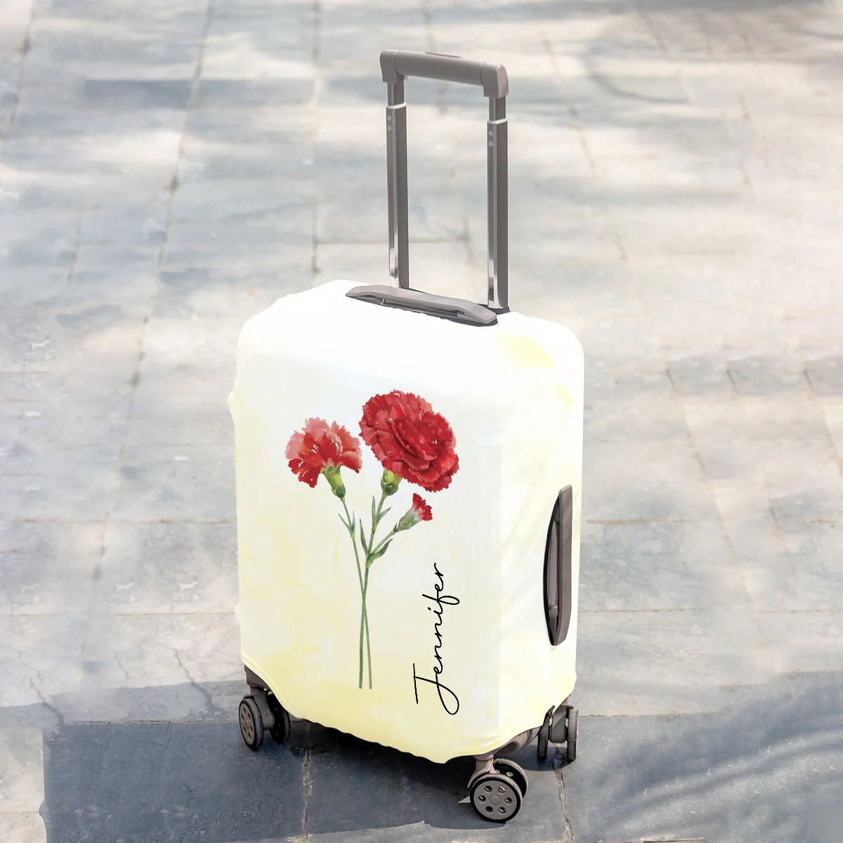 Travel Girl - Personalized Custom Luggage Cover - Image 5