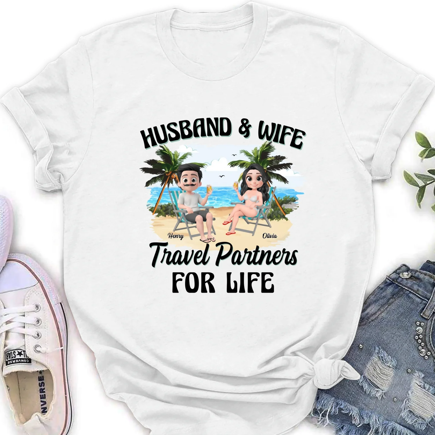 Travel Partners For Life - Personalized Custom Shirt - Image 13