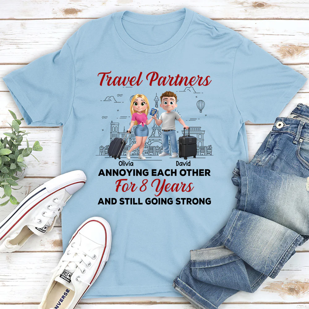 Travel Partners - Personalized Custom Shirt - Image 2