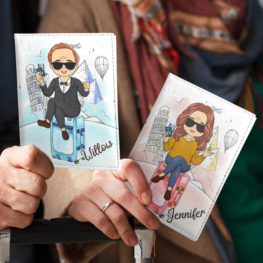Travel With No Regrets - Personalized Custom Passport Cover - Image 5