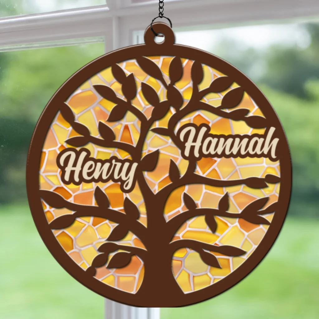 Tree Of Life - Personalized Custom Suncatcher - Image 6