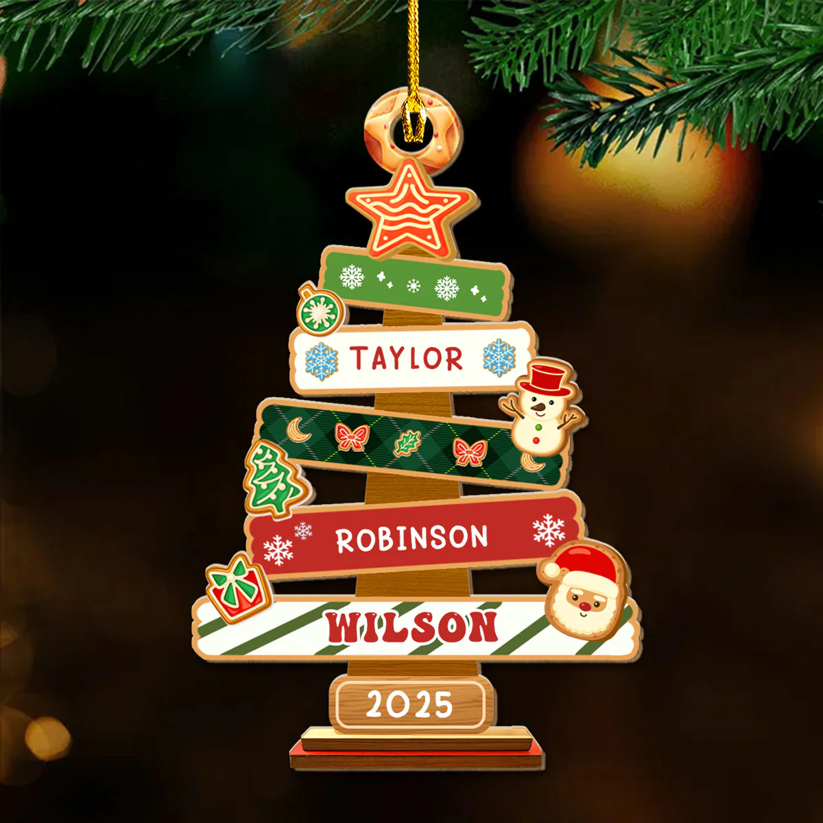 Tree Of Us - Personalized Custom Wood Ornament - Image 3