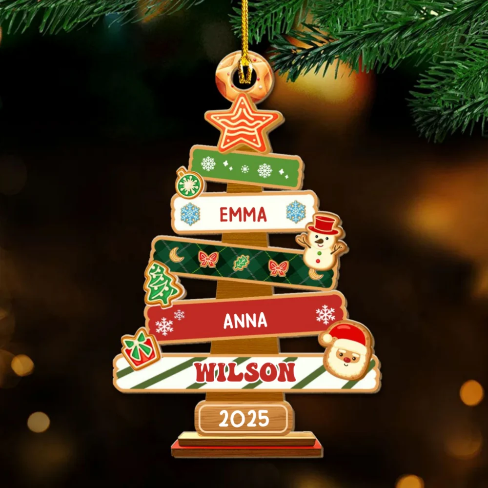 Tree Of Us - Personalized Custom Wood Ornament - Image 5