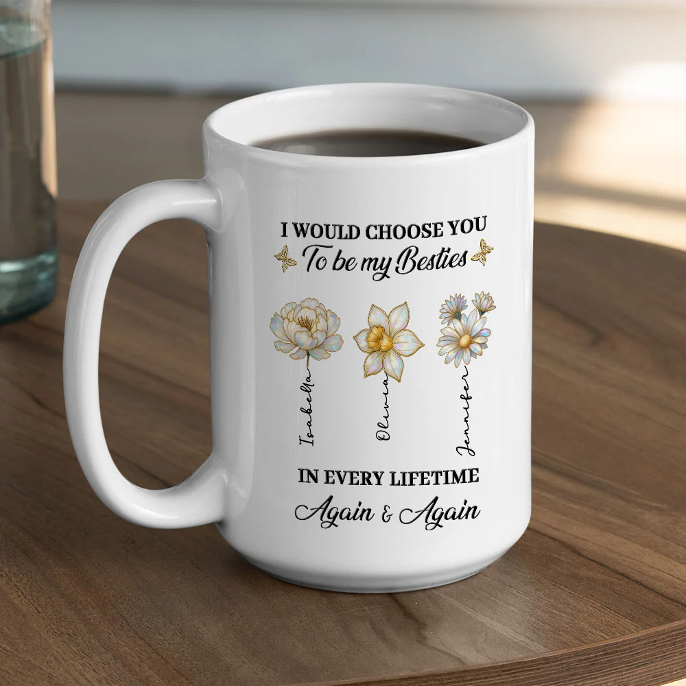True Friends Always - Personalized Custom Coffee Mug - Image 4