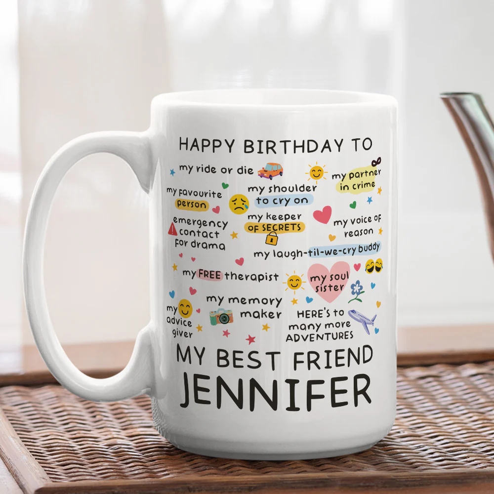 True Friends Are Rare - Personalized Custom Coffee Mug - Image 3