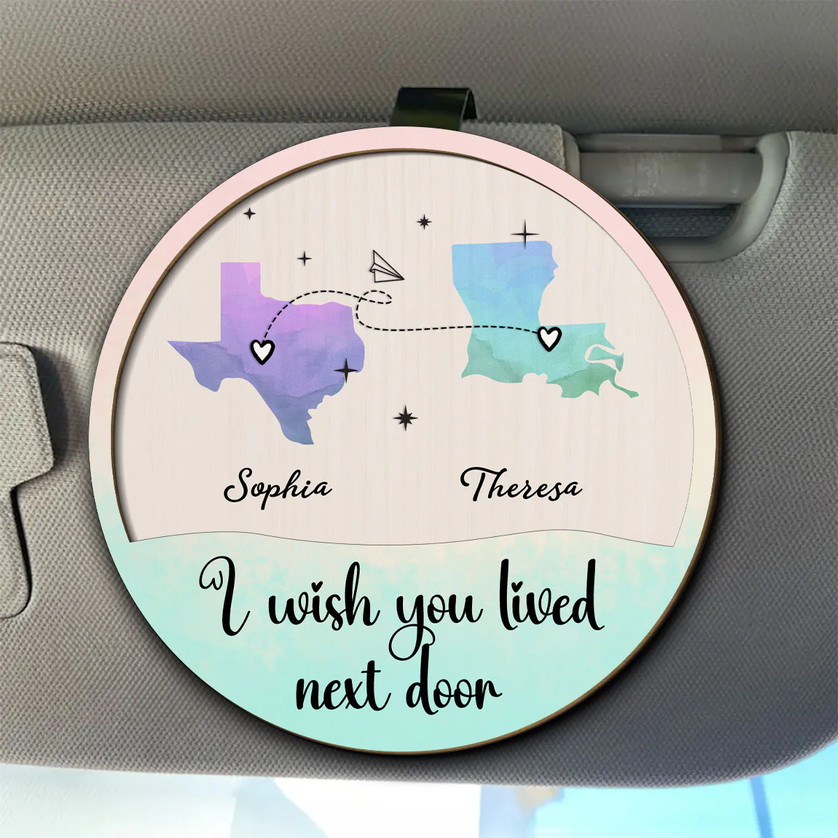 True Friendship Is A Precious Gift - Personalized Custom Car Visor Clip