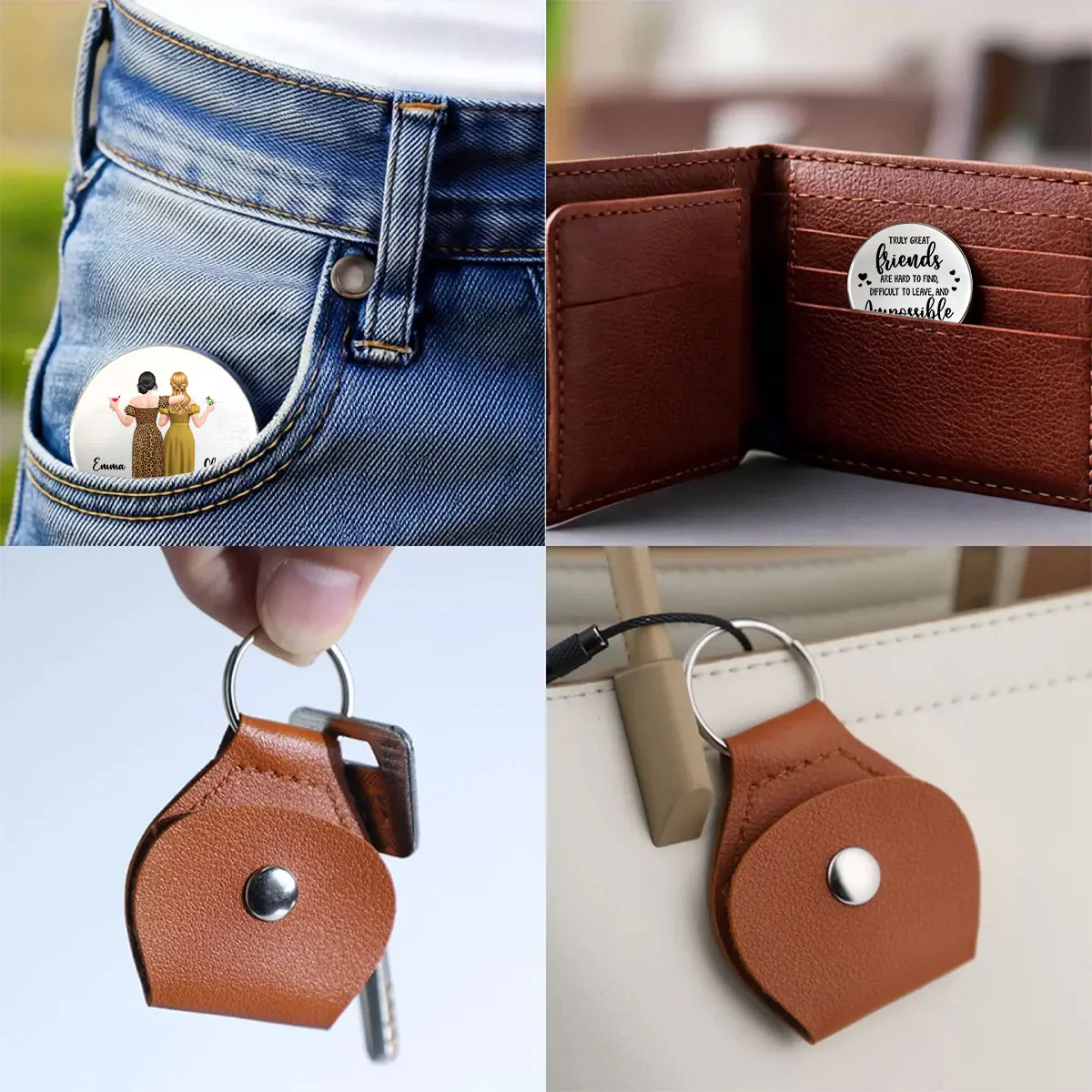 Truly Great Friends - Personalized Custom Pocket Hug - Image 4