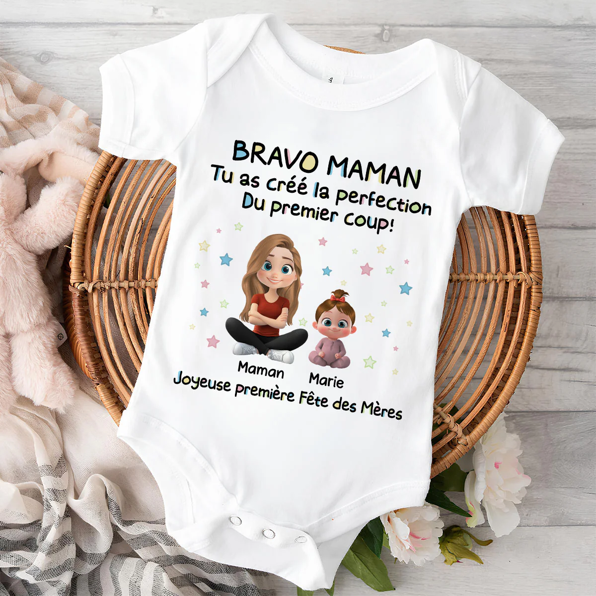 Tu as créé la perfection – Body personnalisé pour bébé - Image 2