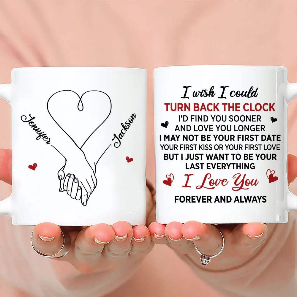 Turn Back The Clock - Personalized Custom Coffee Mug - Image 2