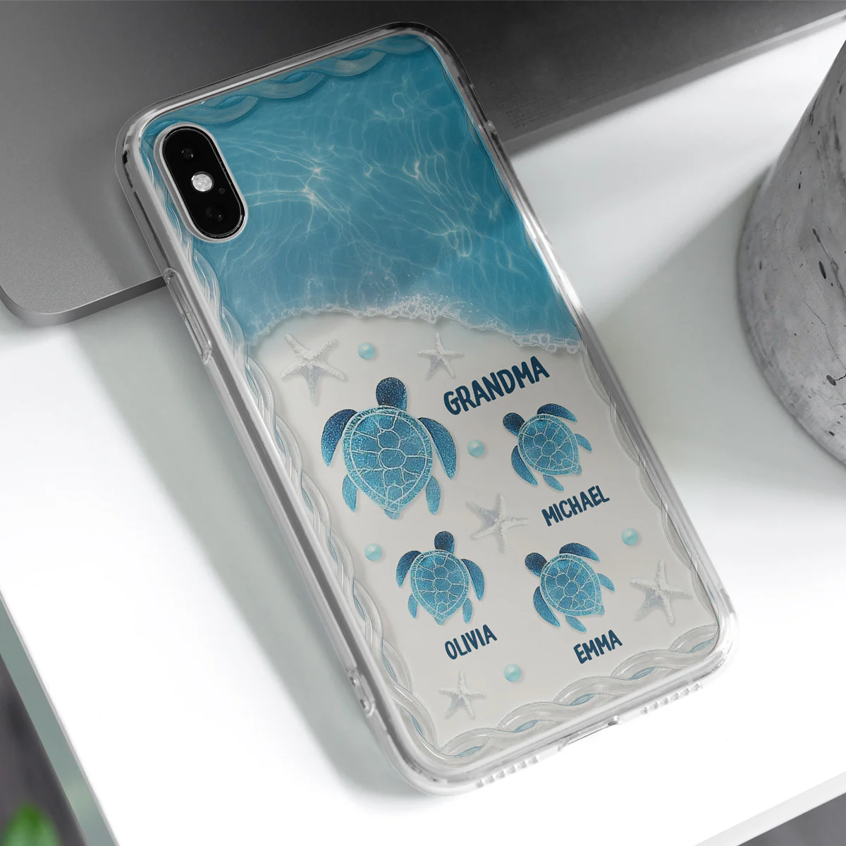 Turtle Grandma - Personalized Custom Phone Case - Image 3