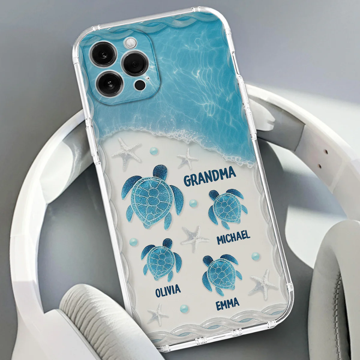 Turtle Grandma - Personalized Custom Phone Case - Image 4