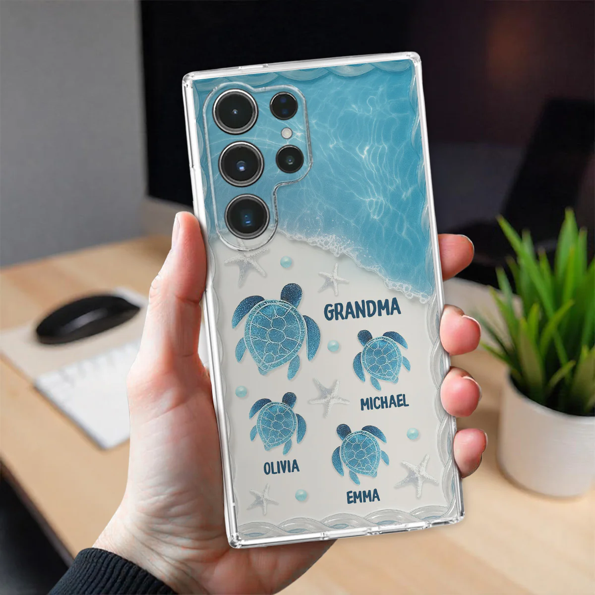 Turtle Grandma - Personalized Custom Phone Case - Image 5