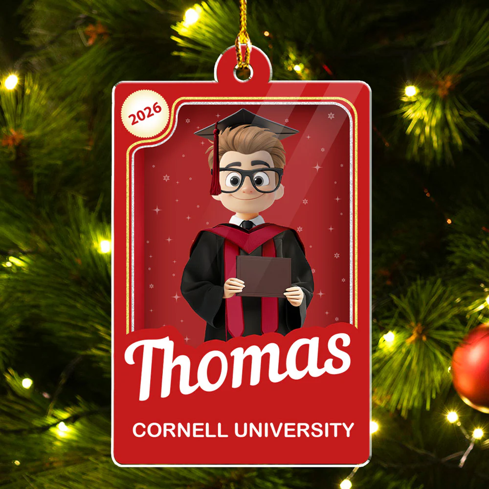 Twinkle Graduation - Personalized Custom Acrylic Ornament - Image 5